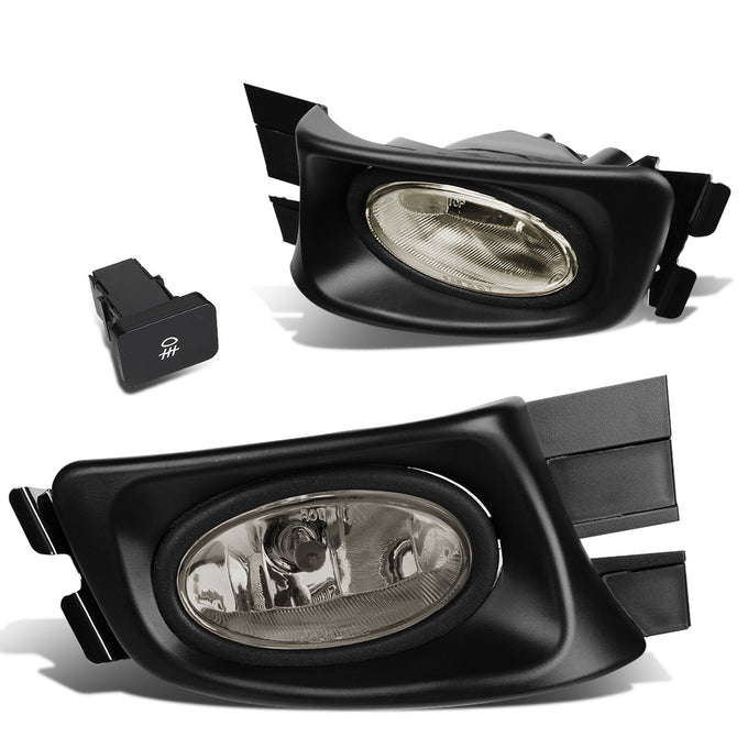 D-Motoring - Fog Lights - W / Switch - Smoked Lens - Plug-n-Play - Pair - 03-05 Honda Accord 4Dr Sedan - 1