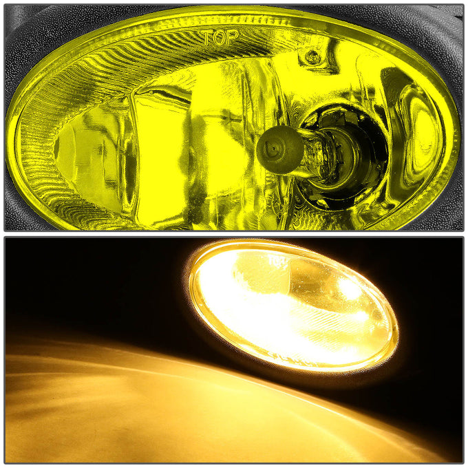 D-Motoring - Fog Lights - W / Switch - Amber Lens - Plug-n-Play - Pair - 06-08 Civic 2-Door Coupe - 2