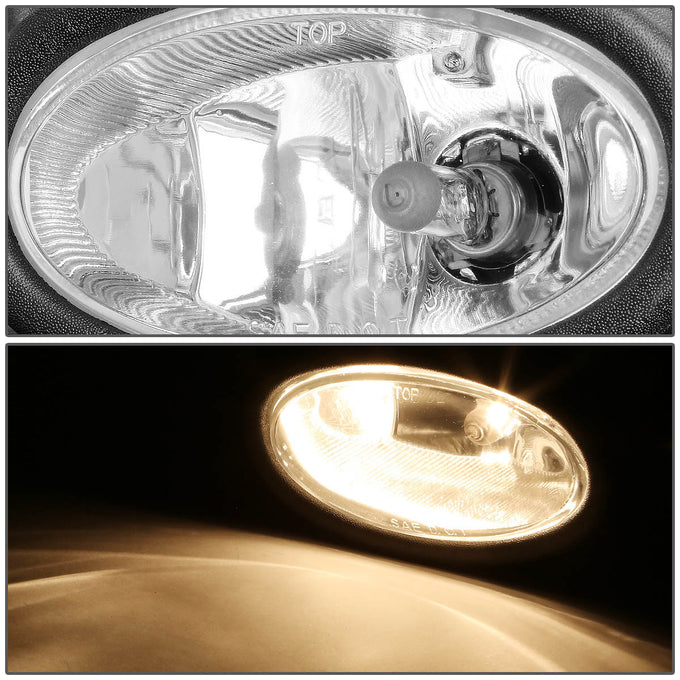D-Motoring - Fog Lights - W / Switch - Clear Lens - Plug-n-Play - Pair - 06-08 Civic 2-Door Coupe - 2