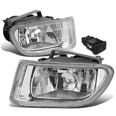 D-Motoring - Fog Lights - W / Switch - Clear Lens - Plug-n-Play - Pair - 99-04 Honda Odyssey - 1