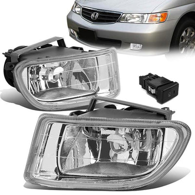 Clear Lens Fog Lights w/ Switch + Wiring Harness <br>99-04 Honda Odyssey