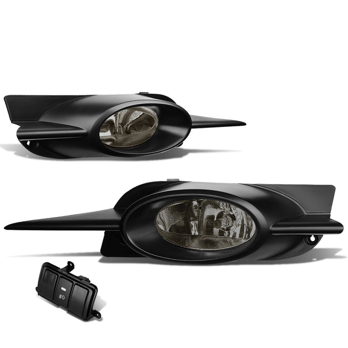 D-Motoring - Fog Lights - W / Switch - Smoked Lens - Plug-n-Play - Pair - 09-11 Honda Civic 2-Door - 1