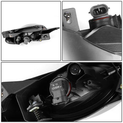 D-Motoring - Fog Lights - W / Switch - Smoked Lens - Plug-n-Play - Pair - 09-11 Honda Civic 2-Door - 4