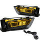 D-Motoring - Fog Lights - W / Switch - Amber Lens - Plug-n-Play - Pair - 13-14 Honda Accord 4Dr Sedan - 1