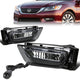 Clear Lens Fog Lights w/ Switch + Wiring Harness <br>13-14 Honda Accord Sedan