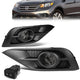 Smoked Lens Fog Lights w/ Switch + Wiring Harness <br>12-14 Honda CR-V