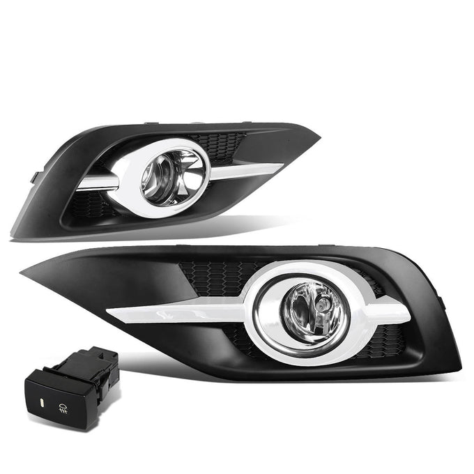 D-Motoring - Fog Lights - W / Switch - Clear Lens - Plug-n-Play - Pair - 12-14 Honda CR-V - 1