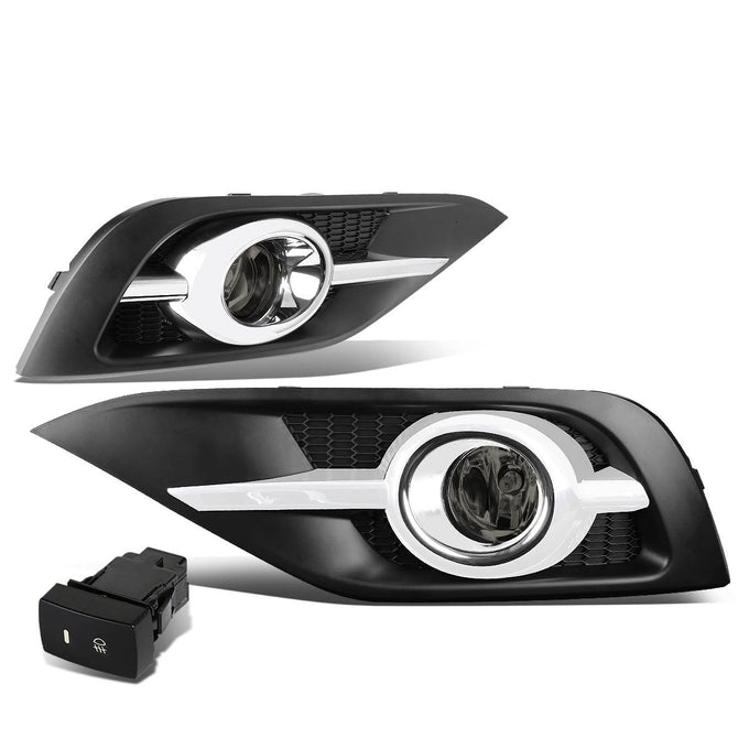 D-Motoring - Fog Lights - W / Switch - Smoked Lens - Plug-n-Play - Pair - 12-14 Honda CR-V - 1