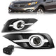 Smoked Lens Fog Lights w/ Switch + Wiring Harness <br>12-14 Honda CR-V