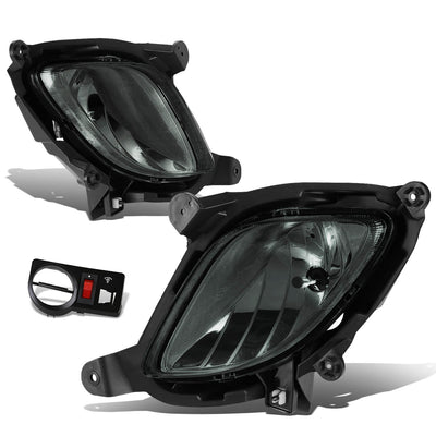 D-Motoring - Fog Lights - W / Switch - Smoked Lens - Plug-n-Play - Pair - 10-12 Hyundai Genesis Coupe - 1