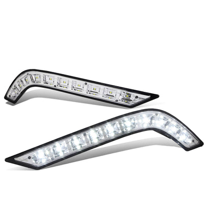 D-Motoring - Fog Lights - LED DRL - Clear Lens - Plug-n-Play - Pair - 11-14 Hyundai Sonata - 1