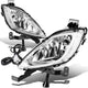D-Motoring - Fog Lights - W / Switch - Clear Lens - Plug-n-Play - Pair - 11-13 Hyundai Elantra 4-Door Sedan - 1