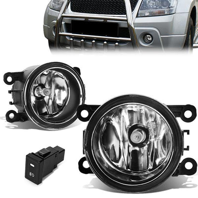 Clear Lens Fog Lights w/ Switch + Wiring Harness <br>06-14 Suzuki Grand Vitara