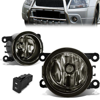Smoked Lens Fog Lights w/ Switch + Wiring Harness <br>06-14 Suzuki Grand Vitara