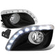 D-Motoring - Fog Lights - LED DRL - W / Switch - Clear Lens - Plug-n-Play - Pair - 10-11 Toyota Camry - 1