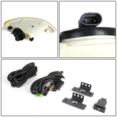 D-Motoring - Fog Lights - Amber Lens - Plug-n-Play - Pair - Toyota Camry / Solara / Corolla - 4