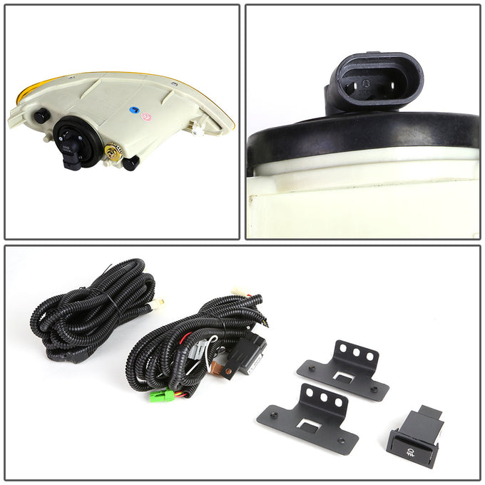 D-Motoring - Fog Lights - Amber Lens - Plug-n-Play - Pair - Toyota Camry / Solara / Corolla - 4