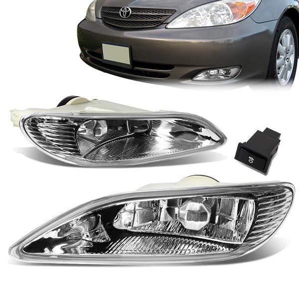 Clear Lens Fog Lights w/ Switch + Wiring Harness <br>02-04 Toyota Camry Solara, 05-08 Corolla