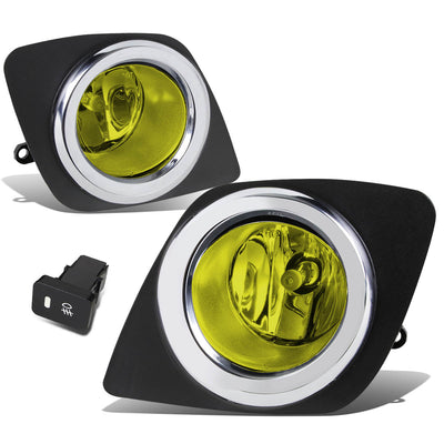 D-Motoring - Fog Lights - W / Switch - Amber Lens - Plug-n-Play - Pair - 09-12 Toyota Rav4 - 1
