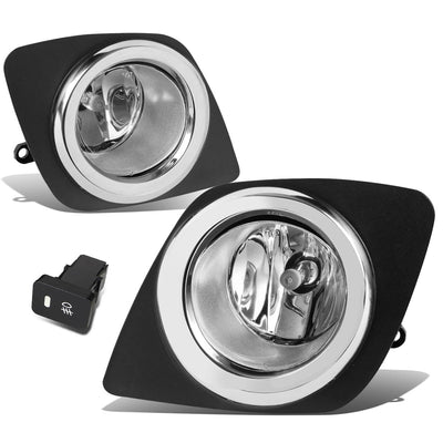 D-Motoring - Fog Lights - W / Switch - Clear Lens - Plug-n-Play - Pair - 09-12 Toyota Rav4 - 1
