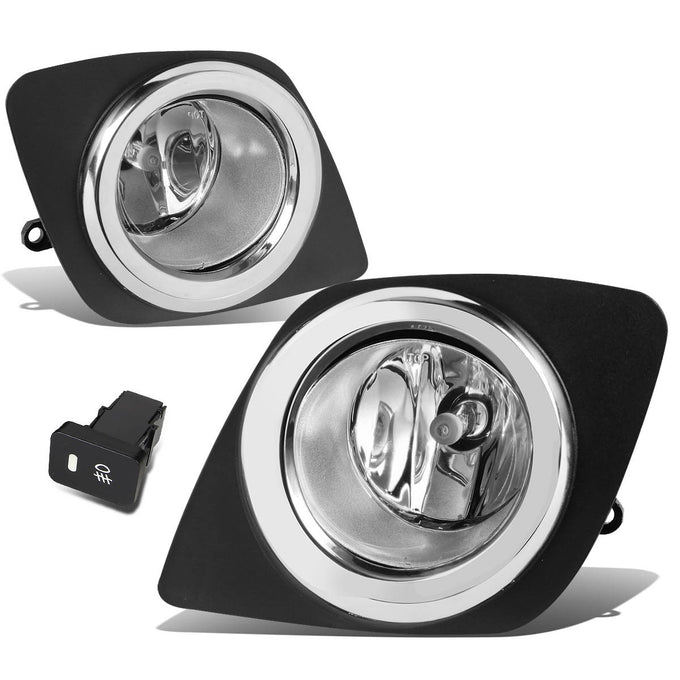 D-Motoring - Fog Lights - W / Switch - Clear Lens - Plug-n-Play - Pair - 09-12 Toyota Rav4 - 1