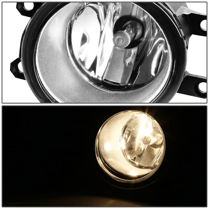 D-Motoring - Fog Lights - W / Switch - Clear Lens - Plug-n-Play - Pair - 09-12 Toyota Rav4 - 2