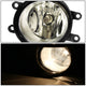 D-Motoring - Fog Lights - W / Switch - Smoked Lens - Plug-n-Play - Pair - Toyota Yaris Hatchback - 2