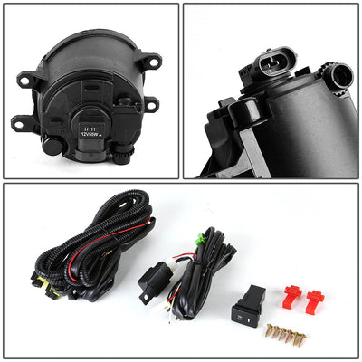 D-Motoring - Fog Lights - W / Switch - Smoked Lens - Plug-n-Play - Pair - Toyota Yaris Hatchback - 4