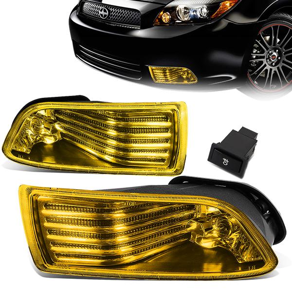 Amber Lens Fog Lights w/ Switch + Wiring Harness <br>05-10 Scion tC