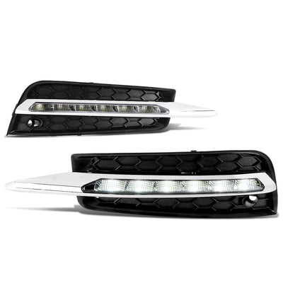 D-Motoring - Fog Lights - LED DRL - Clear Lens - Plug-n-Play - Pair - 10-14 Chevy Cruze - 1