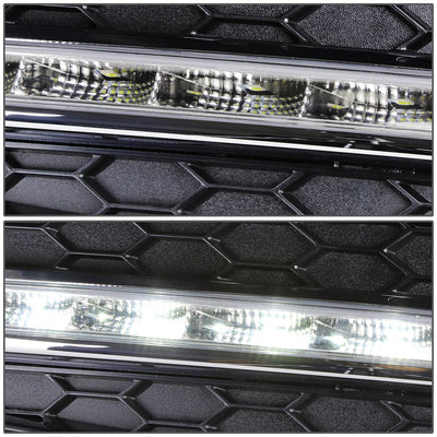 D-Motoring - Fog Lights - LED DRL - Clear Lens - Plug-n-Play - Pair - 10-14 Chevy Cruze - 2