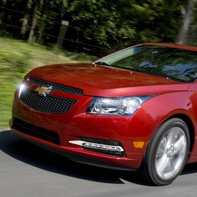 D-Motoring - Fog Lights - LED DRL - Clear Lens - Plug-n-Play - Pair - 10-14 Chevy Cruze - 5