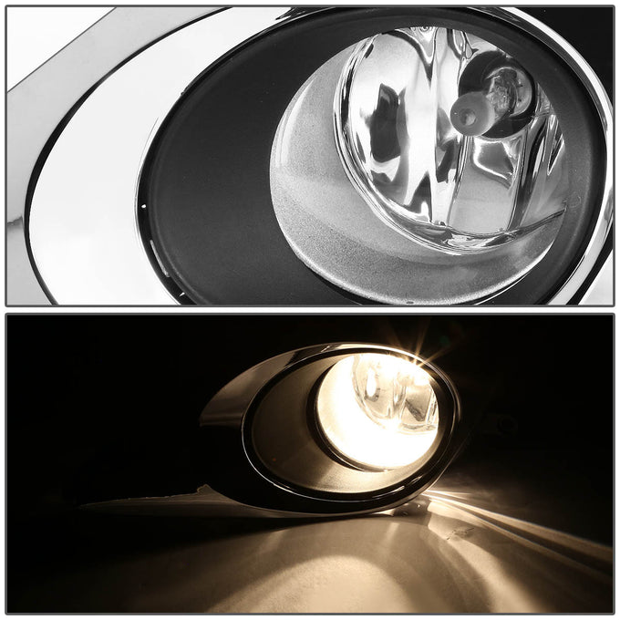 D-Motoring - Fog Lights - W / Switch - Clear Lens - Plug-n-Play - Pair - 12-14 Toyota Camry - 2
