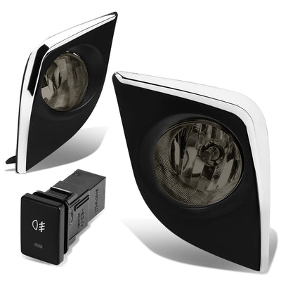 D-Motoring - Fog Lights - W / Switch - Smoked Lens - Plug-n-Play - Pair - 14-16 Toyota Corolla - 1