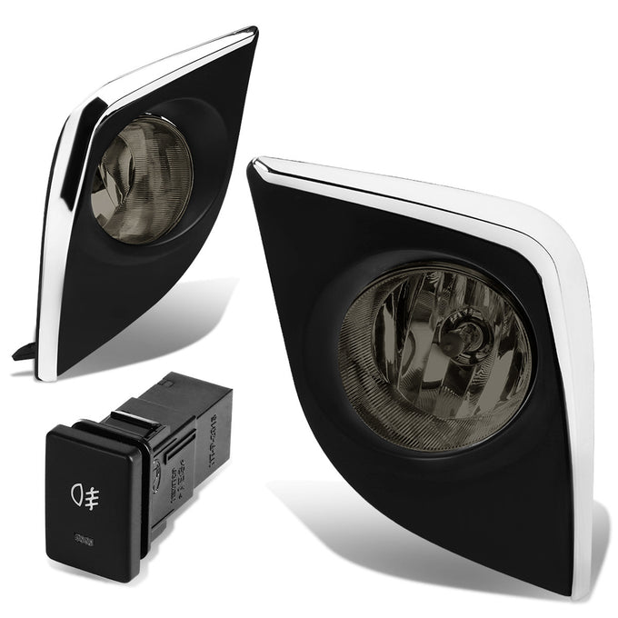 D-Motoring - Fog Lights - W / Switch - Smoked Lens - Plug-n-Play - Pair - 14-16 Toyota Corolla - 1