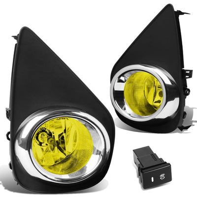 D-Motoring - Fog Lights - W / Switch - Amber Lens - Plug-n-Play - Pair - 15-16 Toyota Yaris 2 / 4 Dr Hatchback - 1