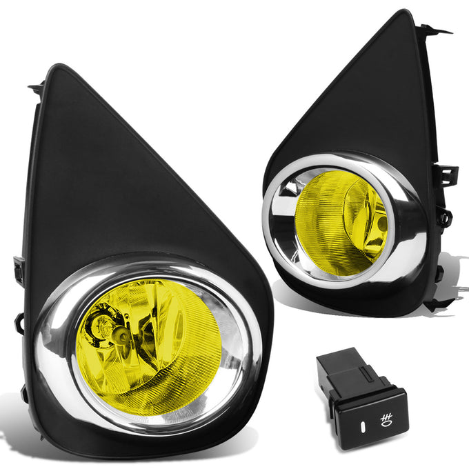 D-Motoring - Fog Lights - W / Switch - Amber Lens - Plug-n-Play - Pair - 15-16 Toyota Yaris 2 / 4 Dr Hatchback - 1