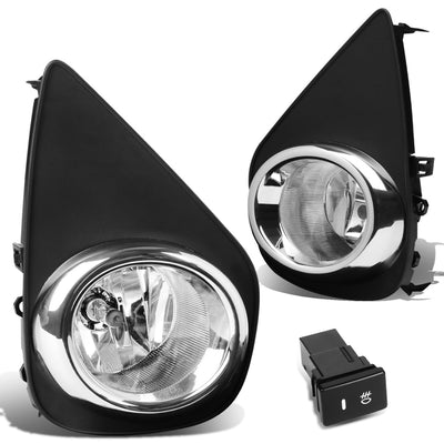 D-Motoring - Fog Lights - W / Switch - Clear Lens - Plug-n-Play - Pair - 15-16 Toyota Yaris 2 / 4 Dr Hatchback - 1