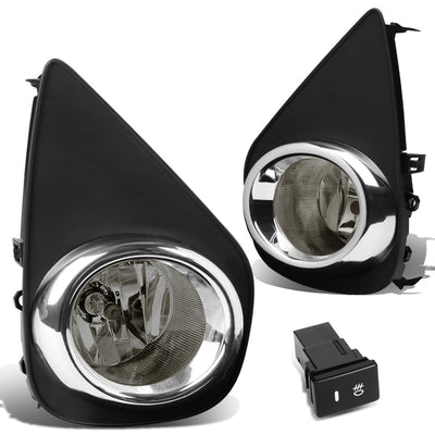 D-Motoring - Fog Lights - W / Switch - Smoked Lens - Plug-n-Play - Pair - 15-16 Toyota Yaris 2 / 4 Dr Hatchback - 1