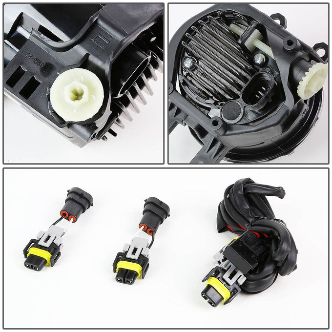 D-Motoring - Fog Lights - LED Crystal - W / Switch - Clear Lens - Plug-n-Play - Pair - Lexus / Toyota Avalon / Camry / Corolla Tacoma - 4