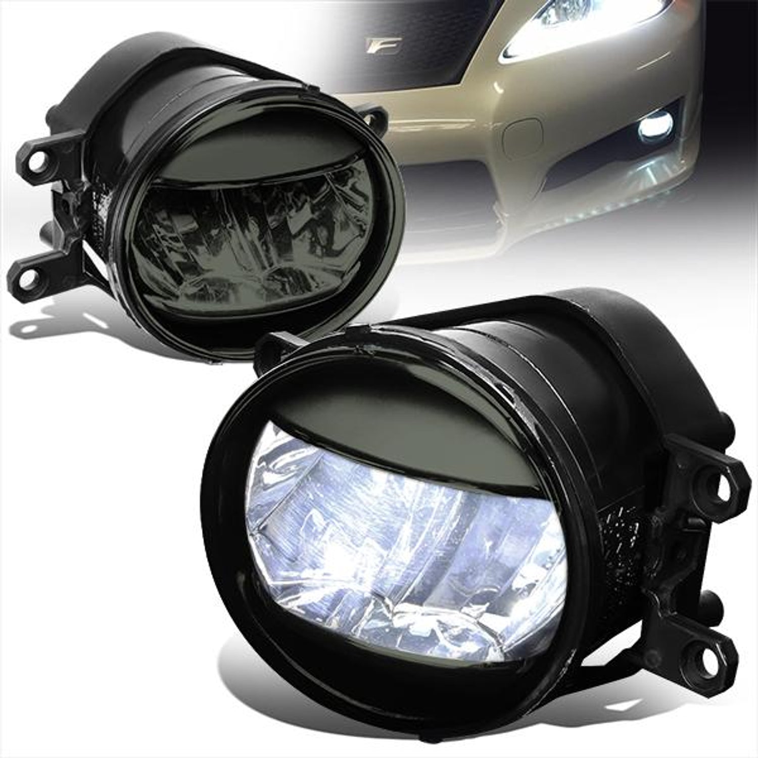 LED Fog Lights w/ Wiring Harness <br>2013 Lexus GS350 GS450h LX570, 07-13 Toyota Camry