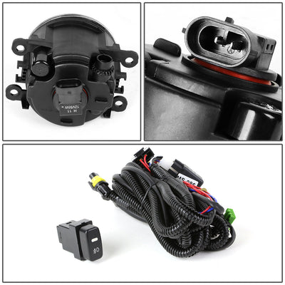 D-Motoring - Fog Lights - W / Switch - Smoked Lens - Plug-n-Play - Pair - Mitsubishi Montero Sport / Montero - 4