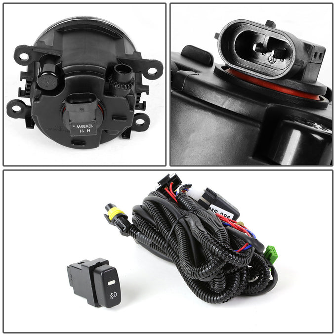 D-Motoring - Fog Lights - W / Switch - Smoked Lens - Plug-n-Play - Pair - Mitsubishi Montero Sport / Montero - 4