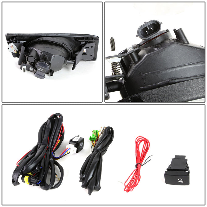 D-Motoring - Fog Lights - W / Switch - Clear Lens - Plug-n-Play - Pair - 06-07 Honda Accord 2-Door Coupe - 4