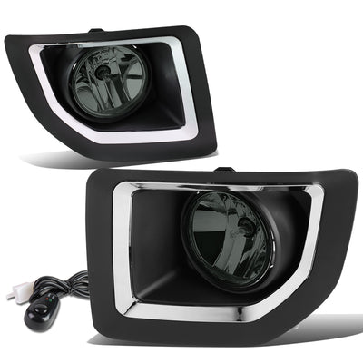 D-Motoring - Fog Lights - W / Switch - Smoked Lens - Plug-n-Play - Pair - 15-16 GMC Sierra 2500HD / 3500HD - 1