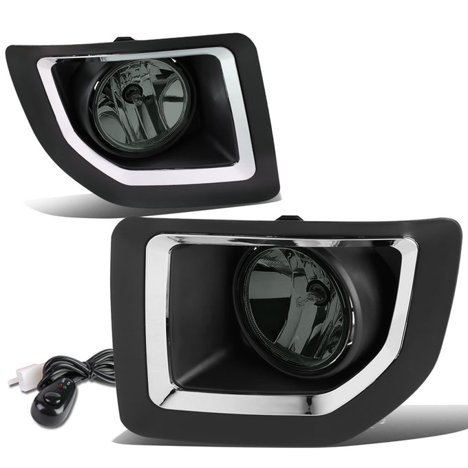 D-Motoring - Fog Lights - W / Switch - Smoked Lens - Plug-n-Play - Pair - 15-16 GMC Sierra 2500HD / 3500HD - 1