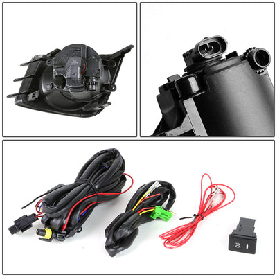 D-Motoring - Fog Lights - W / Switch - Smoked Lens - Plug-n-Play - Pair - 11-13 Scion TC - 4