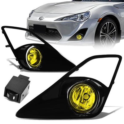 Amber Lens Fog Lights w/ Switch + Wiring Harness <br>13-16 Scion FR-S