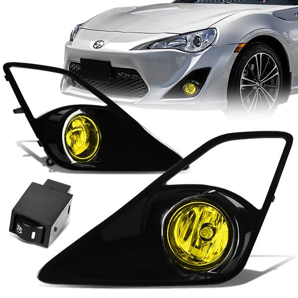 Amber Lens Fog Lights w/ Switch + Wiring Harness <br>13-16 Scion FR-S