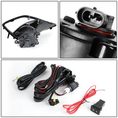 D-Motoring - Fog Lights - W / Switch - Clear Lens - Plug-n-Play - Pair - 13-16 Scion FRS - 4